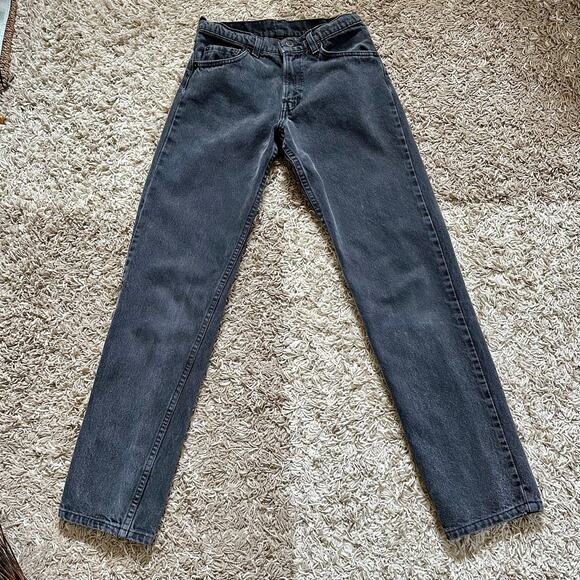 90s Vintage Levi’s Gray Jeans Made in USA Women’s Size 28x32 - Picture 2 of 14